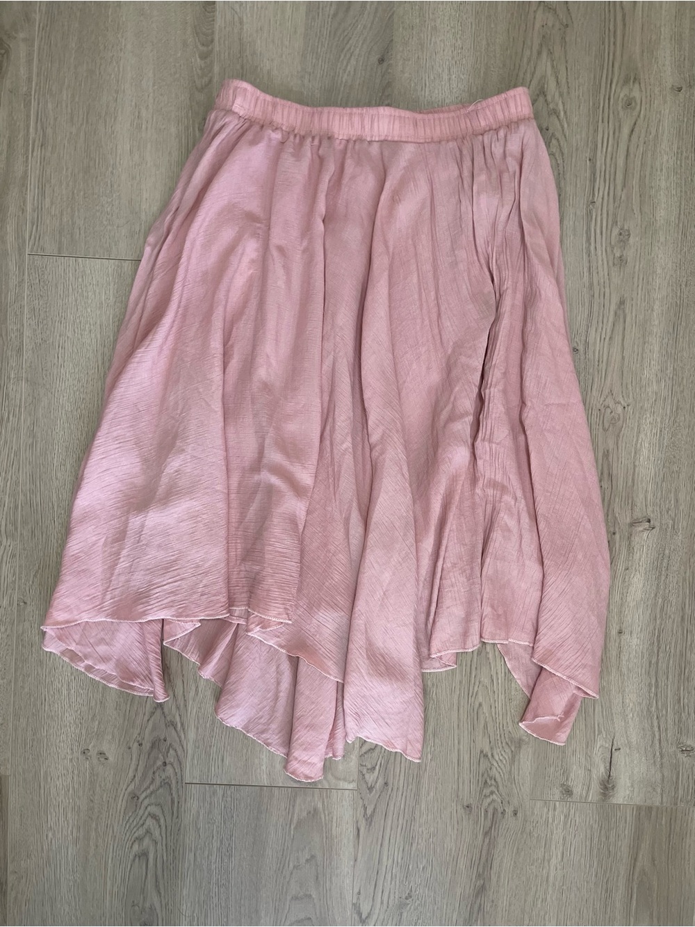 Metrowear Pink Asymmetrical Rose Skirt (L)